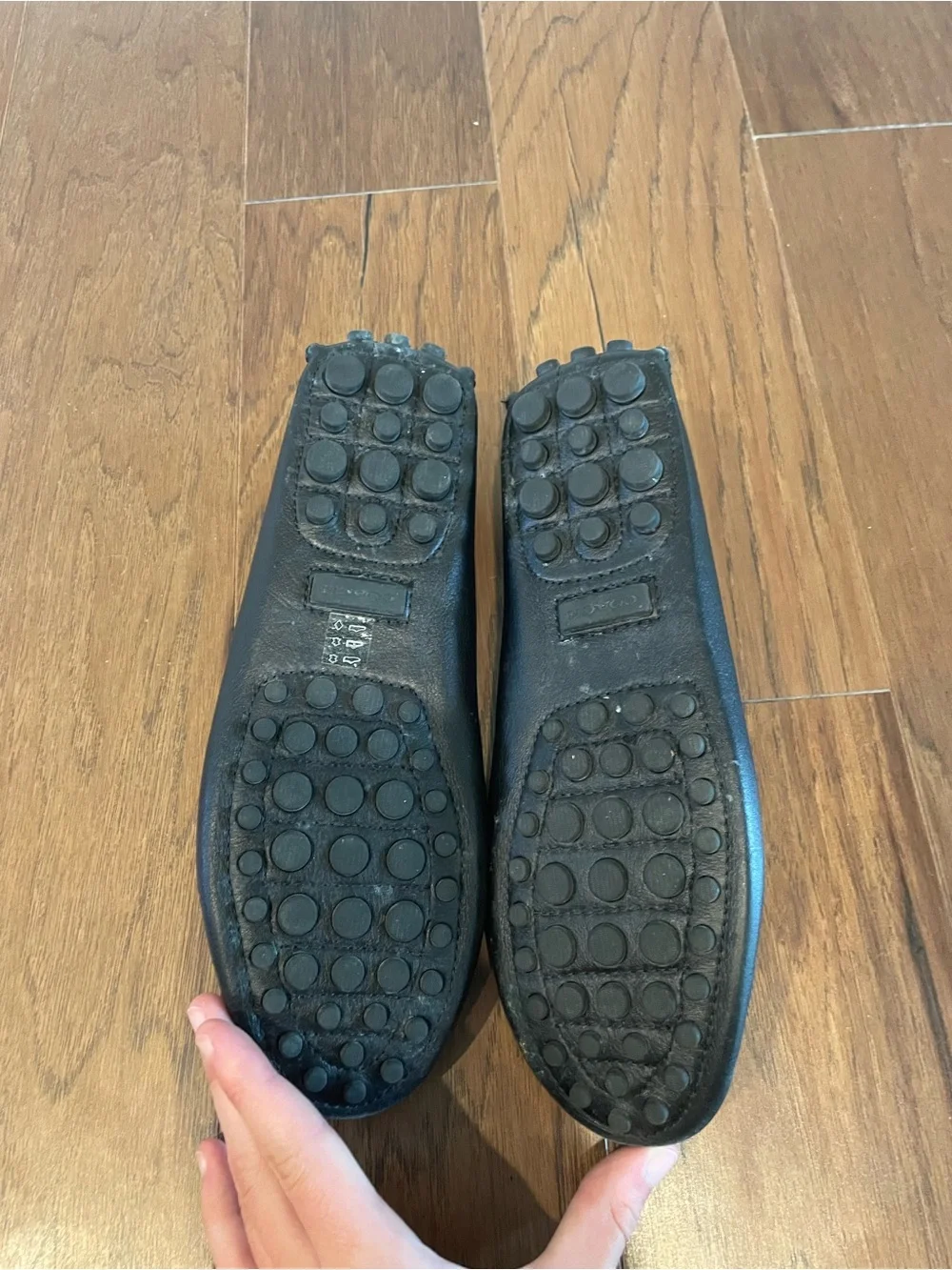 Coach Black Leather Nicola Loafers